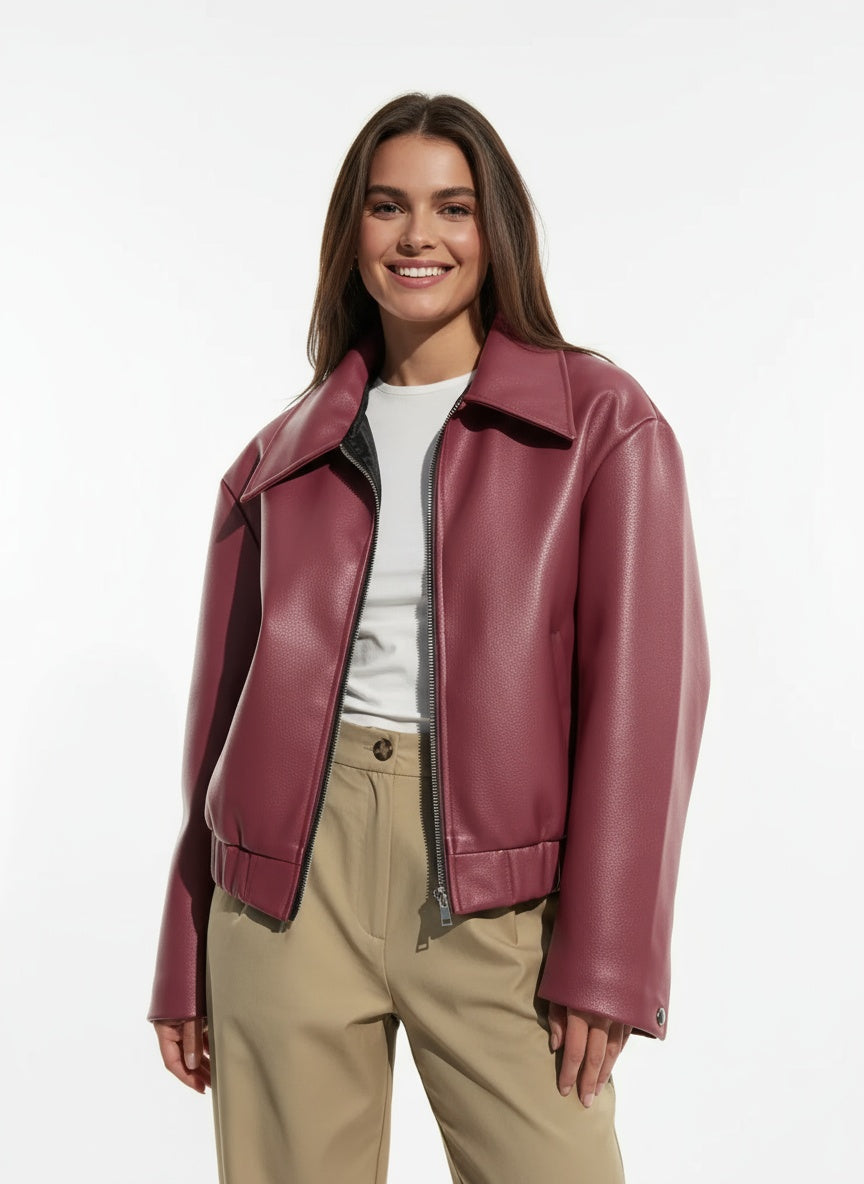 WW | Elegant Leather Jacket for Women