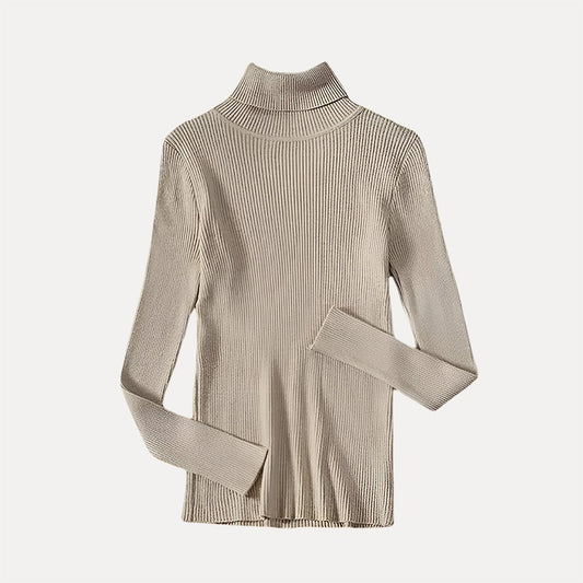 WW | Damen Rollkragenpullover mit Rippstruktur