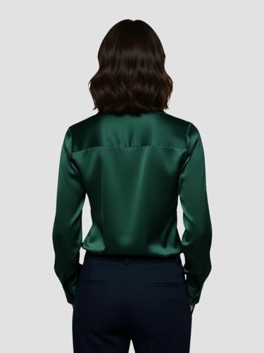 WW | Women's V-Neck Satin Blouse