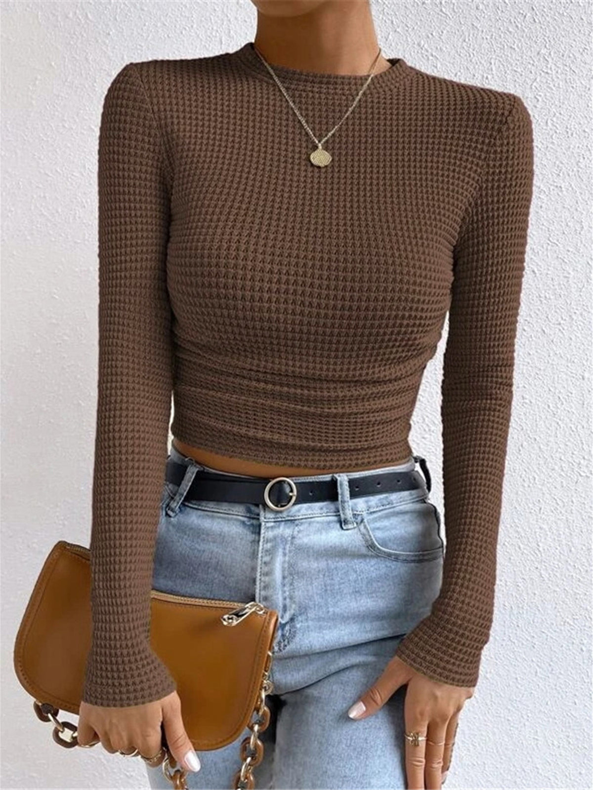 WW | Women's Slim Fit Waffle Jumper