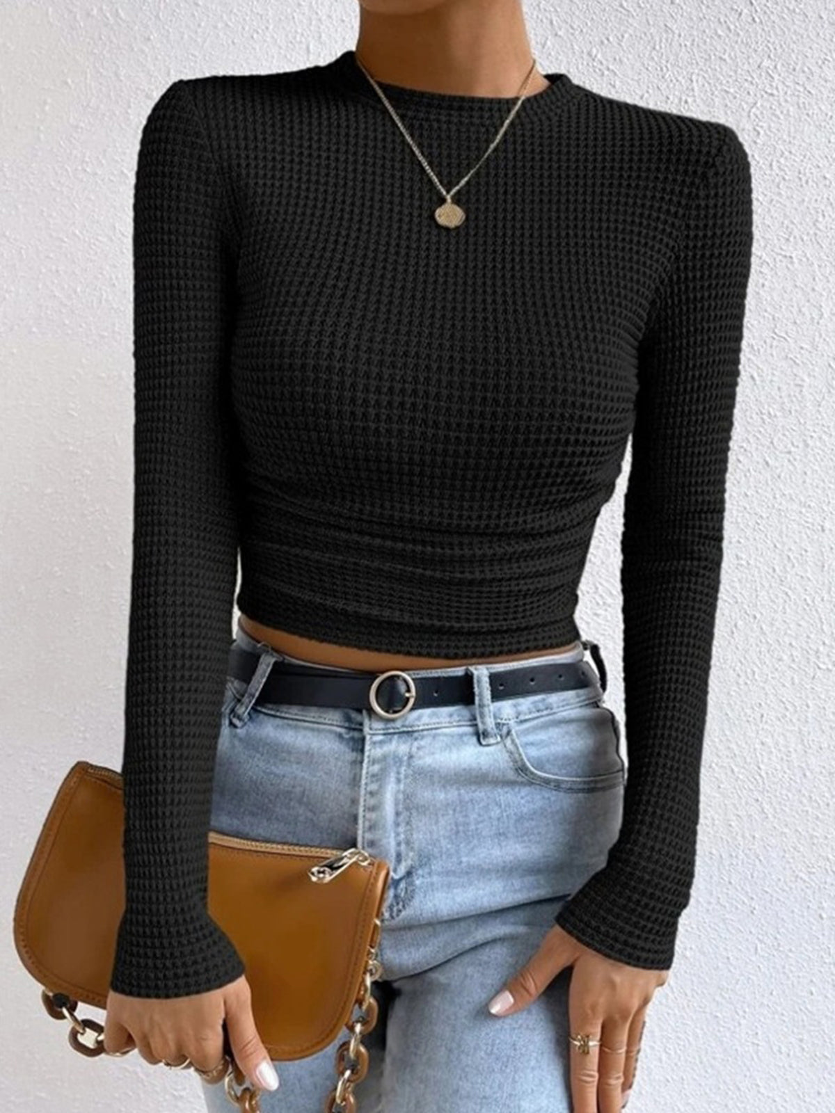 WW | Women's Slim Fit Waffle Jumper