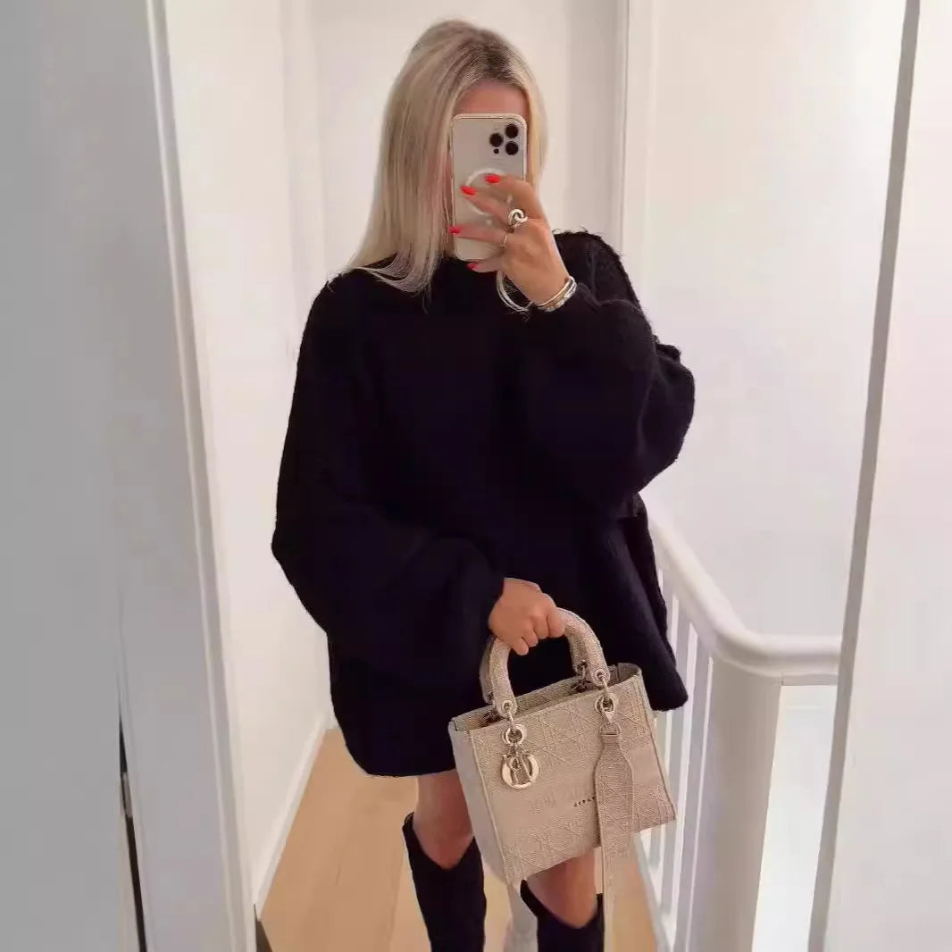 WW | Women's jumper with stand-up collar