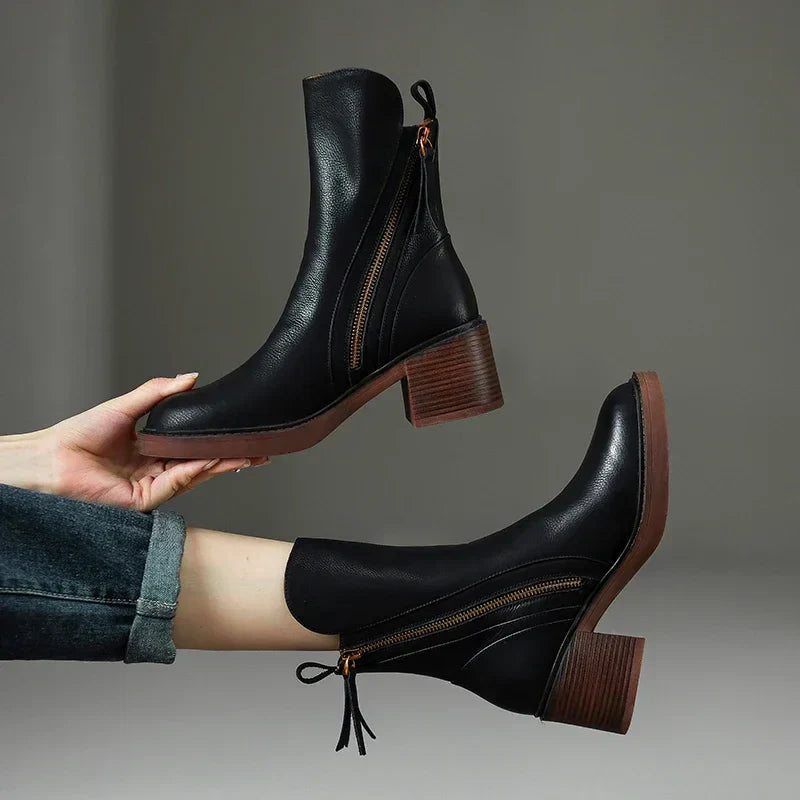 WW | Stiefeletten mit Blockabsatz - Modische Schuhe