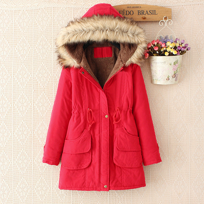 WW | Damen Parka Winterjacke mit Sherpa-Futter und Kunstfellkapuze