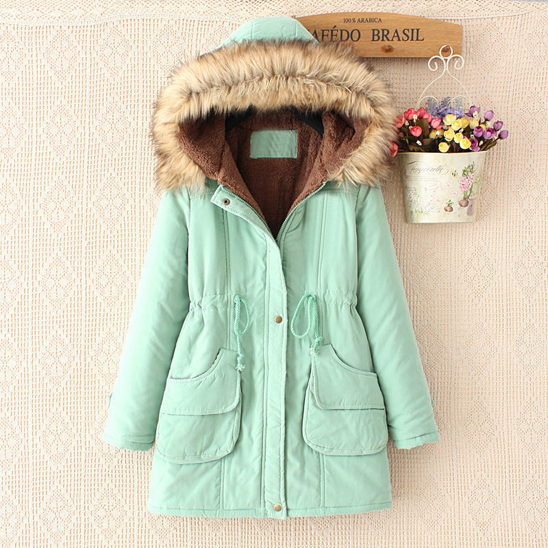 WW | Damen Parka Winterjacke mit Sherpa-Futter und Kunstfellkapuze