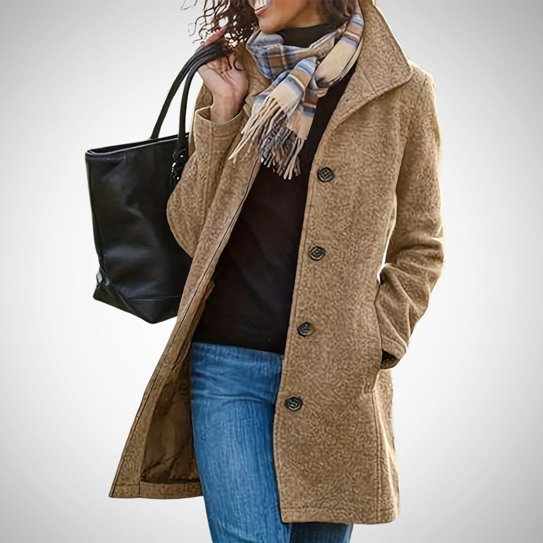 WW | Damen Winterjacke mit tailliertem Schnitt und Knopfleiste