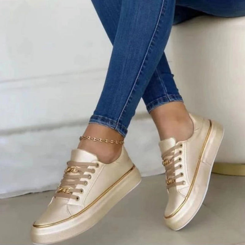 WW | Comfortable Lace-Up Sneakers for Everyday Wear Women's Shoes