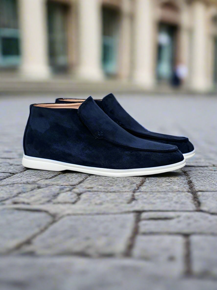 WW | Schuhe Chukka Stiefel Wildleder Slip on Bequeme Gummisohle