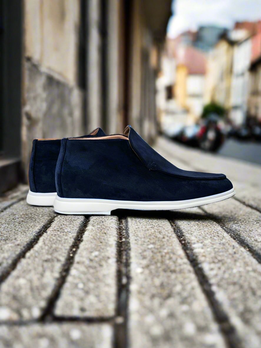 WW | Schuhe Chukka Stiefel Wildleder Slip on Bequeme Gummisohle