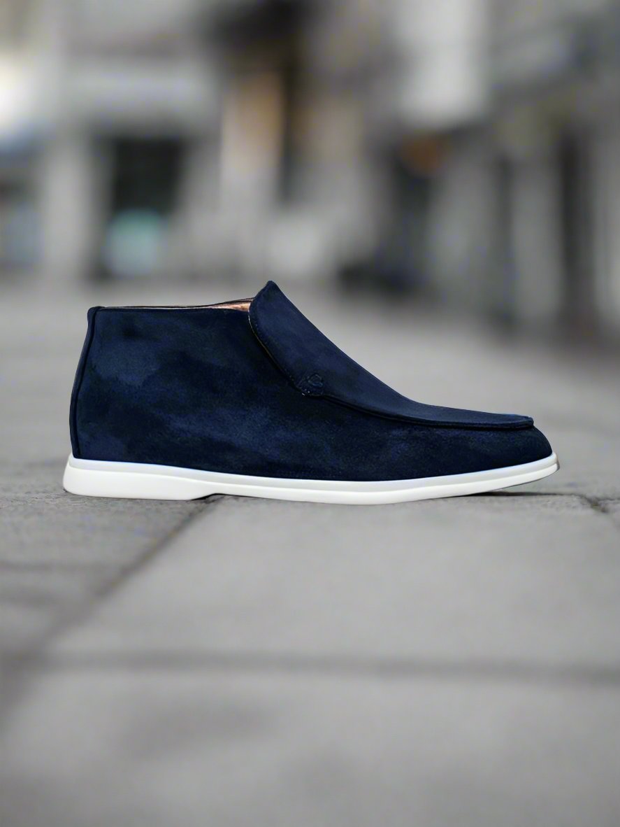WW | Schuhe Chukka Stiefel Wildleder Slip on Bequeme Gummisohle