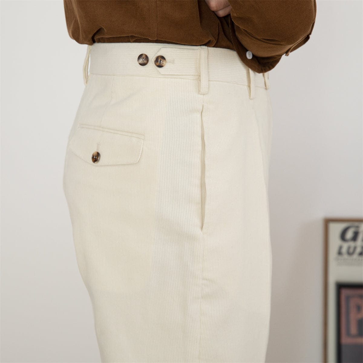 WW | High-Waisted Crease Classic Cut Wool Blend