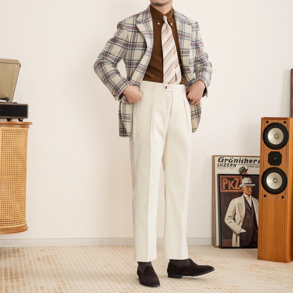 WW | High-Waisted Crease Classic Cut Wool Blend