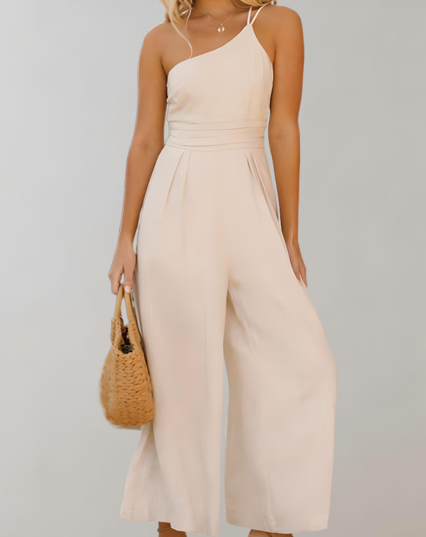 WW | Elegant Jumpsuit with Asymmetrical Strap