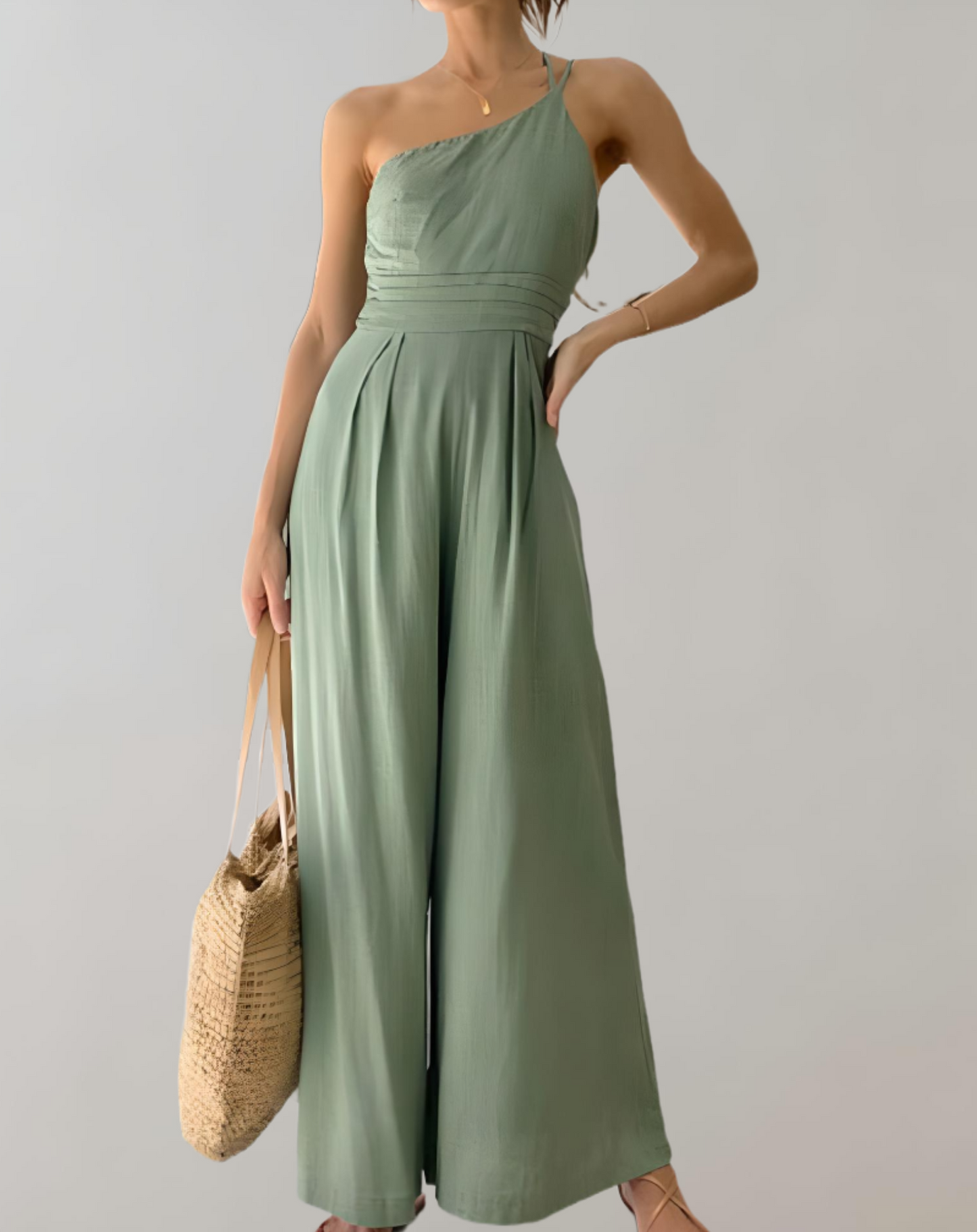 WW | Elegant Jumpsuit with Asymmetrical Strap