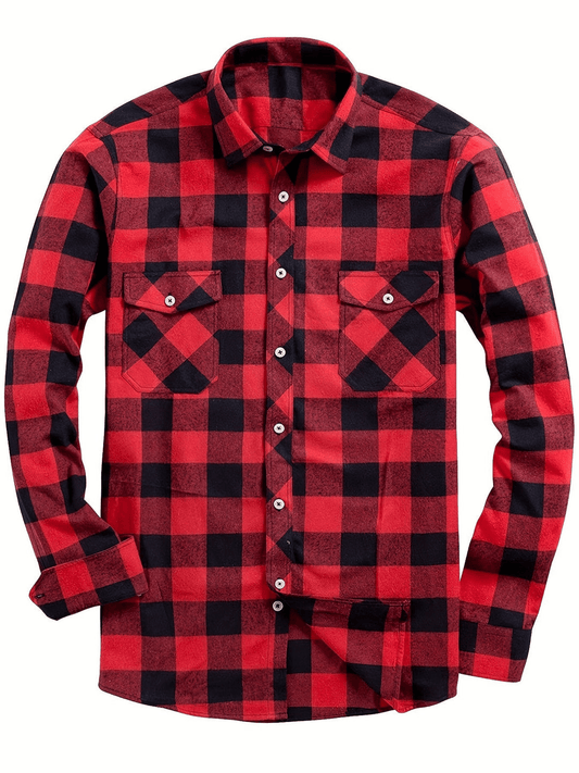 WW | Freizeit Herren Bluse mit Lumberjack-Print