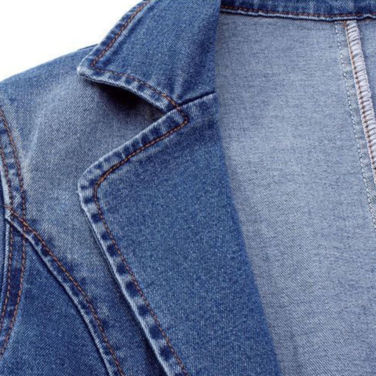 WW | Blazer Lässiger Lockere Passform Einreiher Blazerjacke für Damen