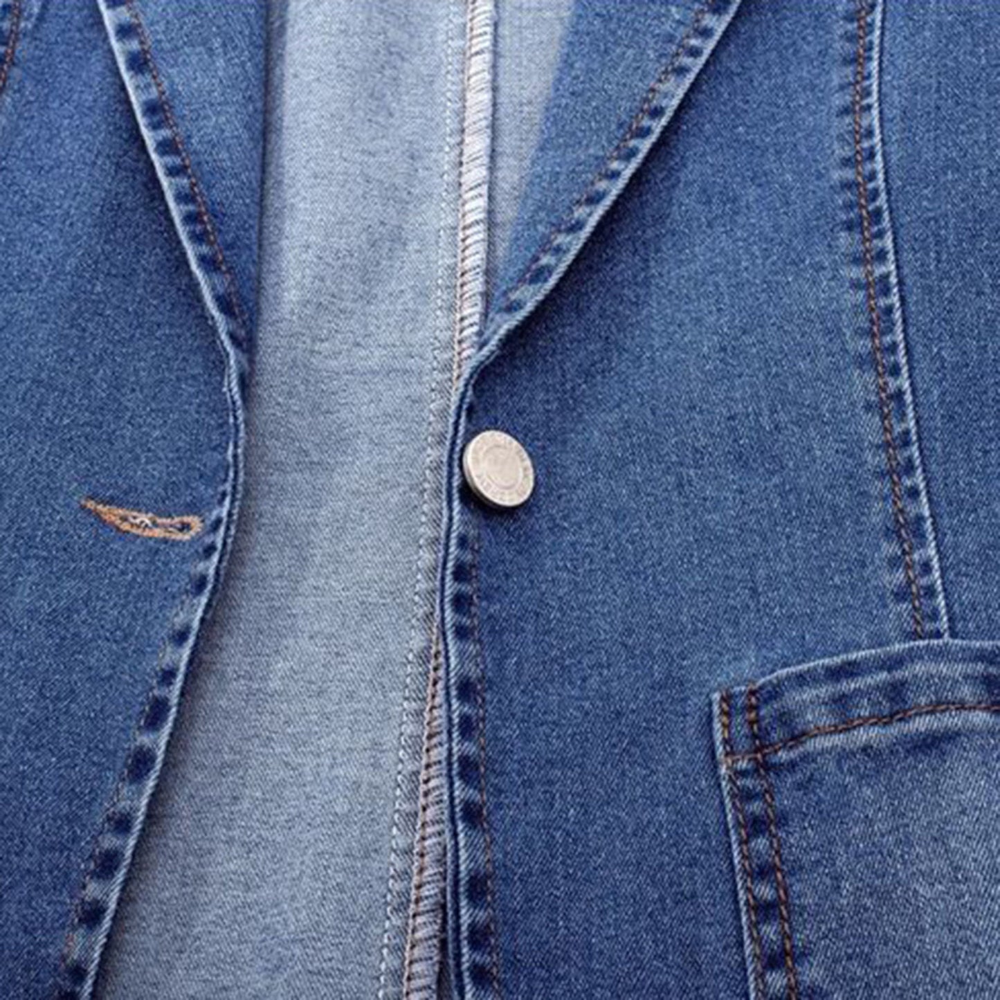 WW | Blazer Lässiger Lockere Passform Einreiher Blazerjacke für Damen