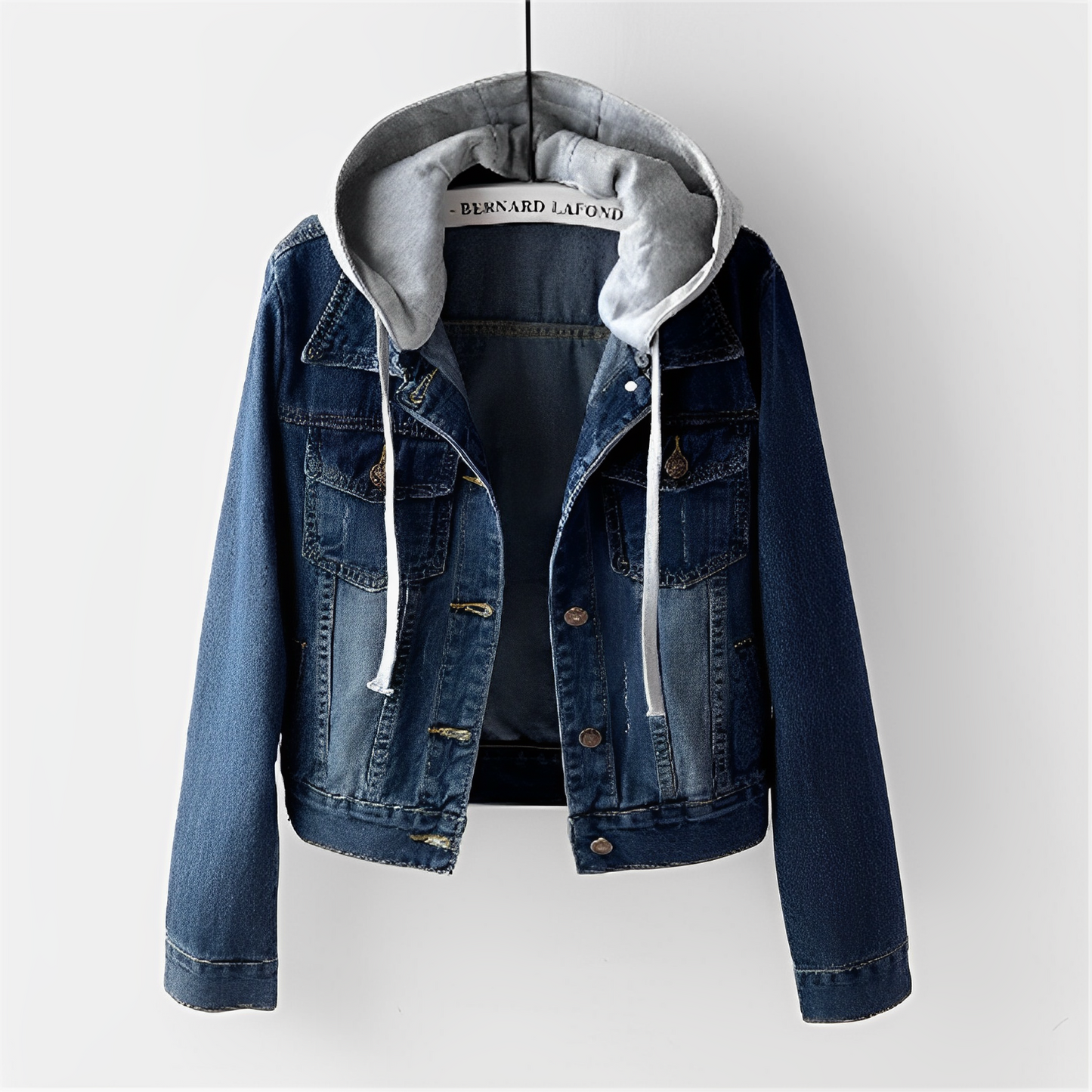 WW | Jacke Damenjacke Klassisch Blau mit Abnehmbarer Kapuze