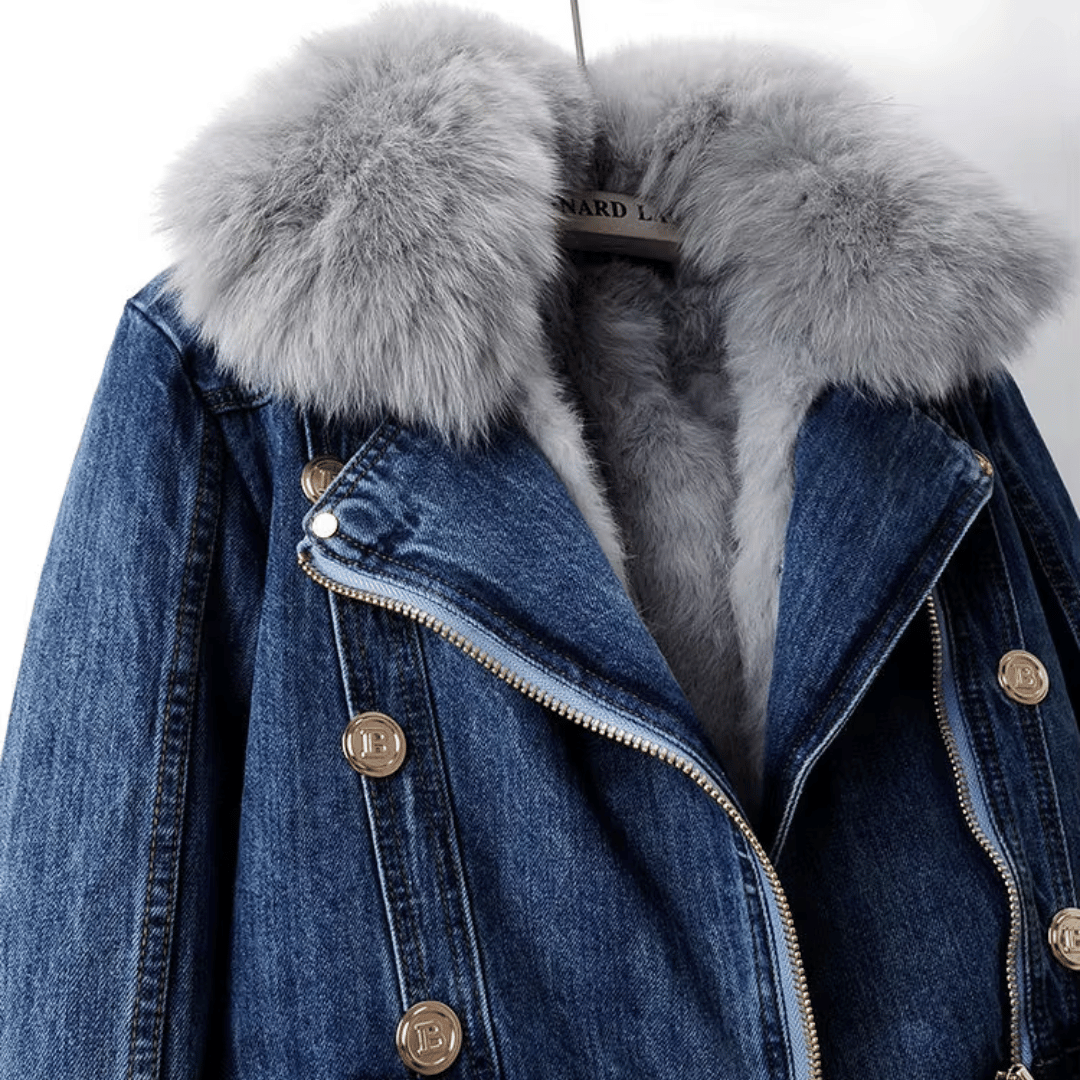 WW | Women's Denim Jacket with Faux Fur Lining