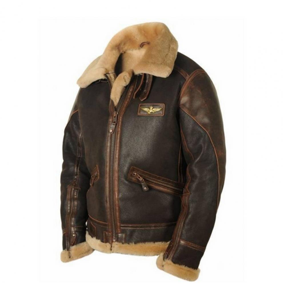 WW | Lederjacke mit hohem Kragen