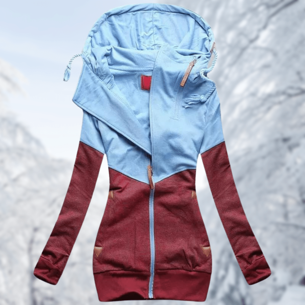 WW | Hooded sports jacket with colorful details - Perfect for women's leisure activities
