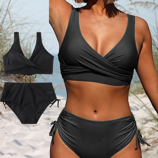 WW | Women's High Waisted Ruffled Bikini Set