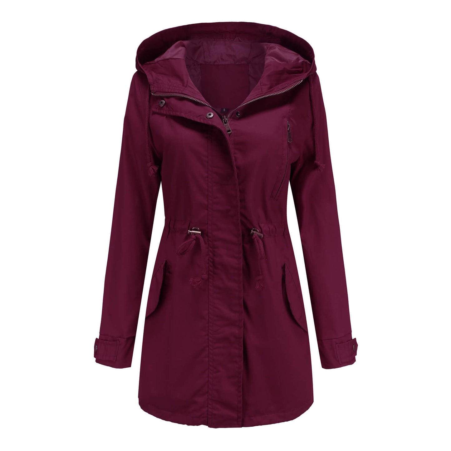 WW | Hooded Parka Jacke - Verstellbare Taille - Wasserabweisender Stoff - Alltag Casual