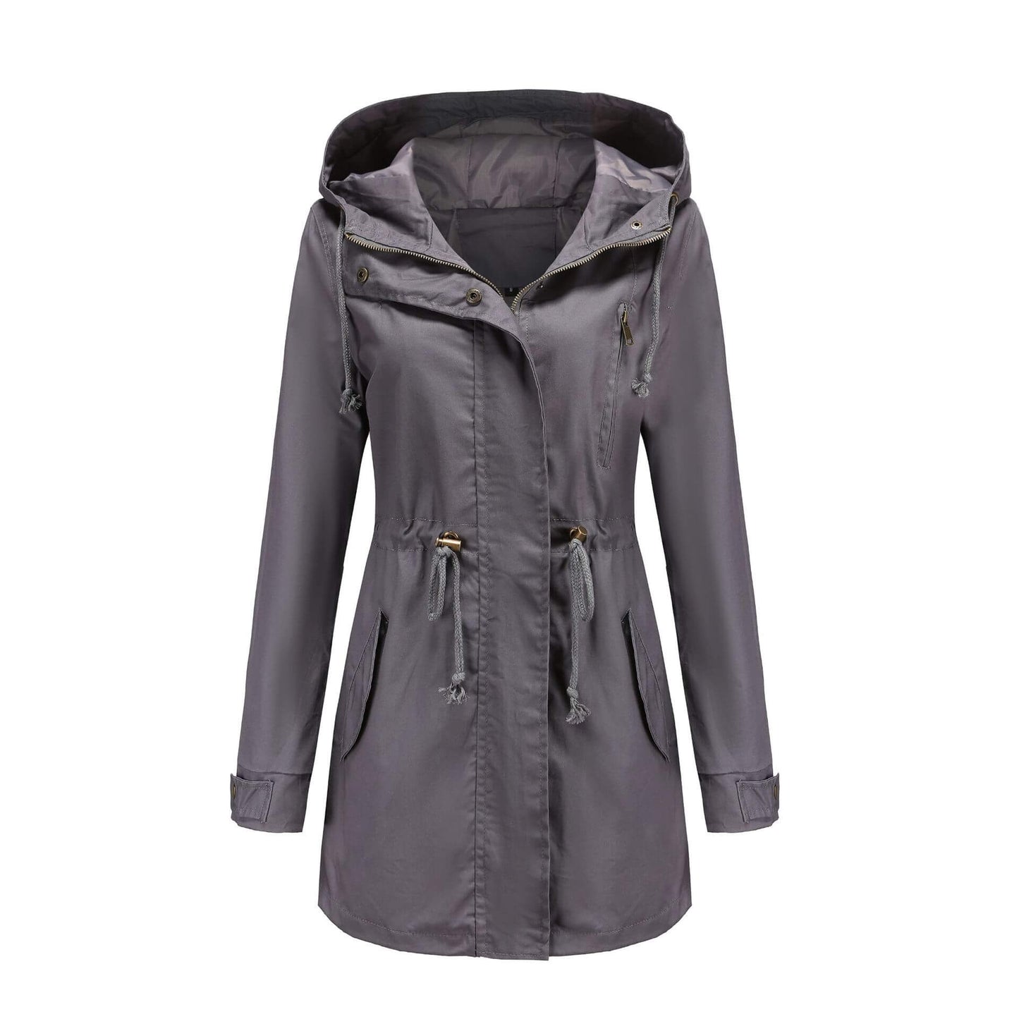 WW | Hooded Parka Jacke - Verstellbare Taille - Wasserabweisender Stoff - Alltag Casual