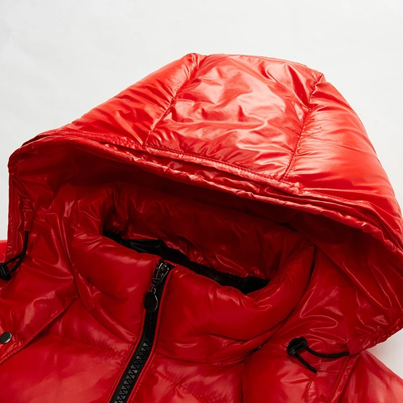 WW | Puffer Jacket Water-Repellent Nylon Lining Hood Zip and Snap Pockets