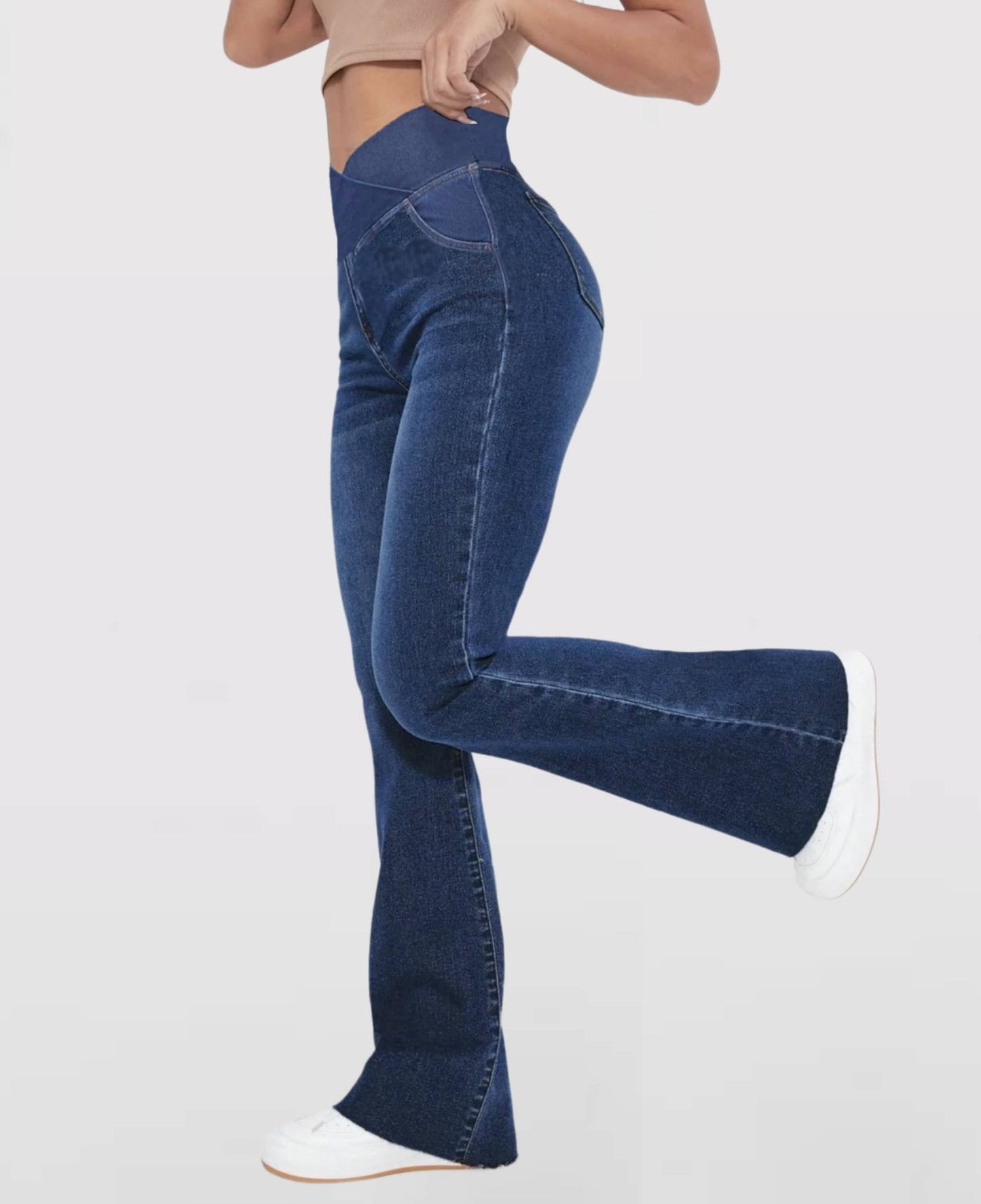 WW | Dehnbare Jeans mit hoher Taille