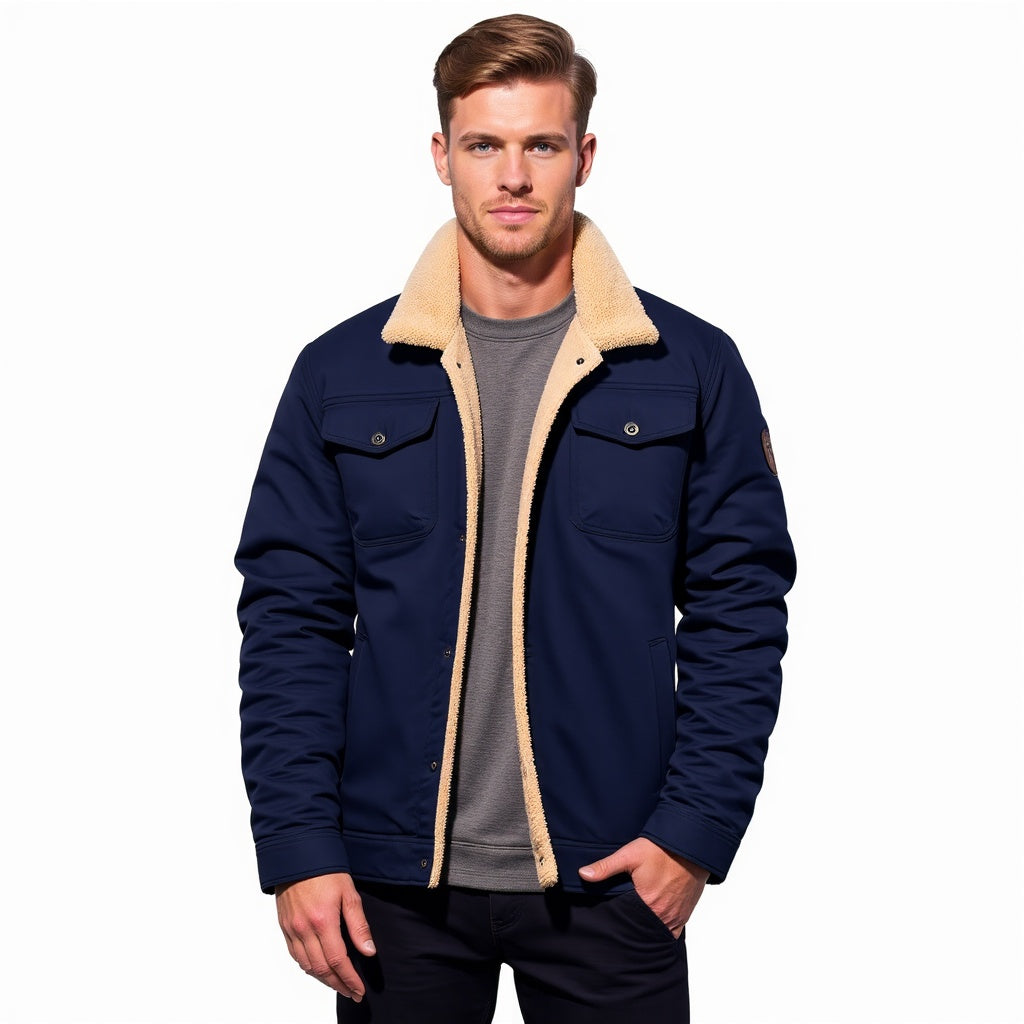 WW | Retro Bomberjacke Für Herren Im Weinlese Stil