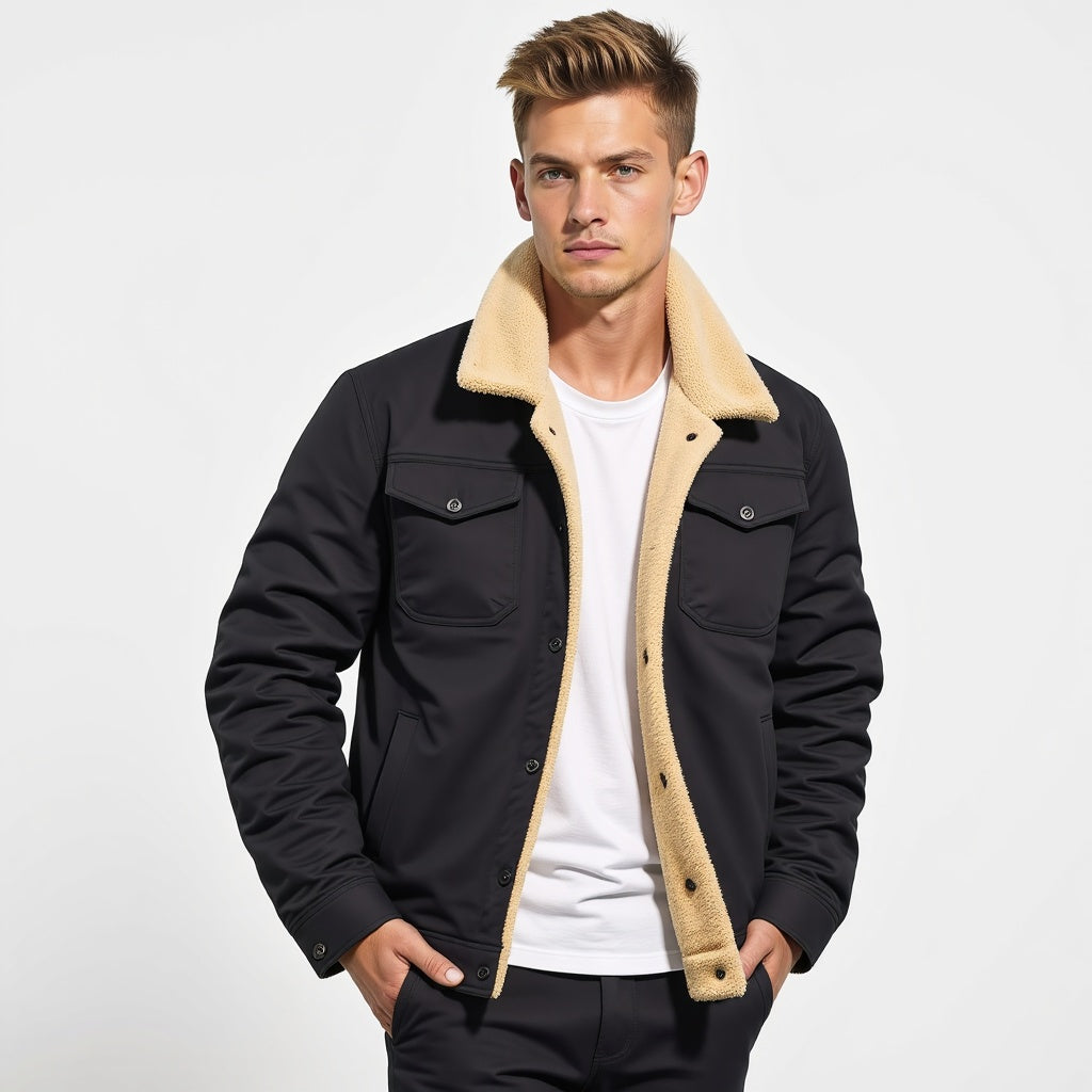 WW | Winter Bomberjacke Vintage Stil - Warm gefüttert für Freizeit und Alltag