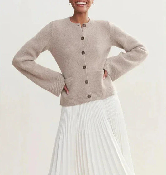 WW | Cardigan Chic in Elfenbein Einfach und Bequem