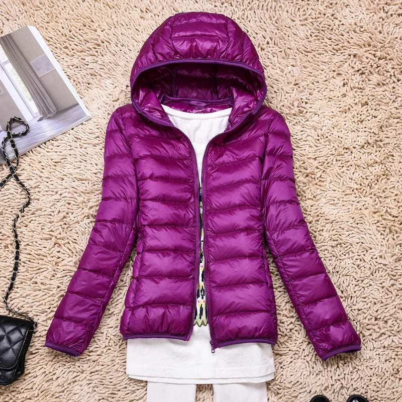 WW | Kapuze Leichtgewicht Pufferjacke Winterjacken Damen