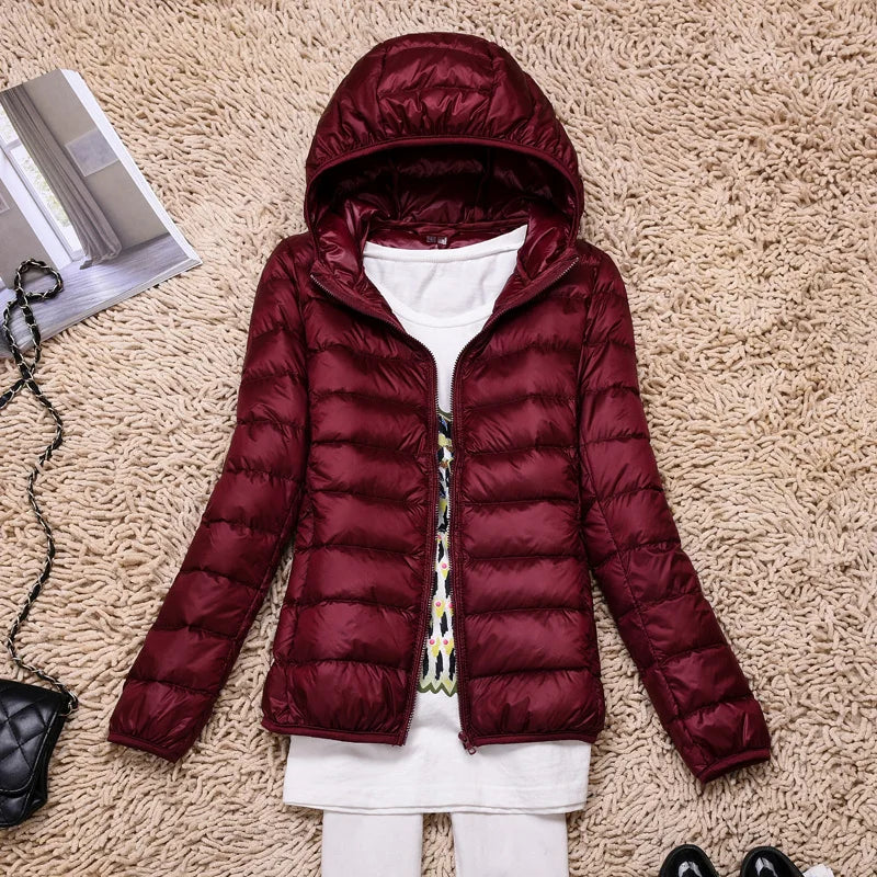 WW | Kapuze Leichtgewicht Pufferjacke Winterjacken Damen
