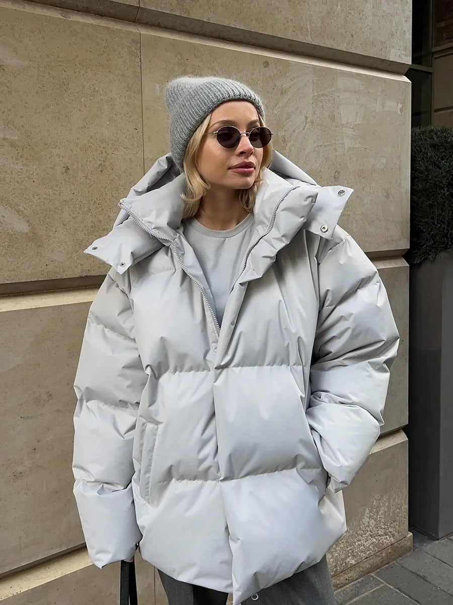 WW | Kurz Gefüttert Winterjacke Pufferjacke Damen