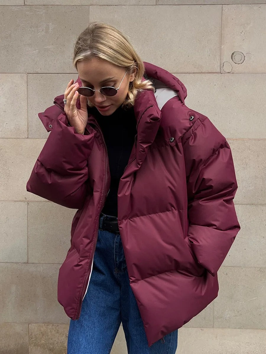 WW | Kurz Gefüttert Winterjacke Pufferjacke Damen