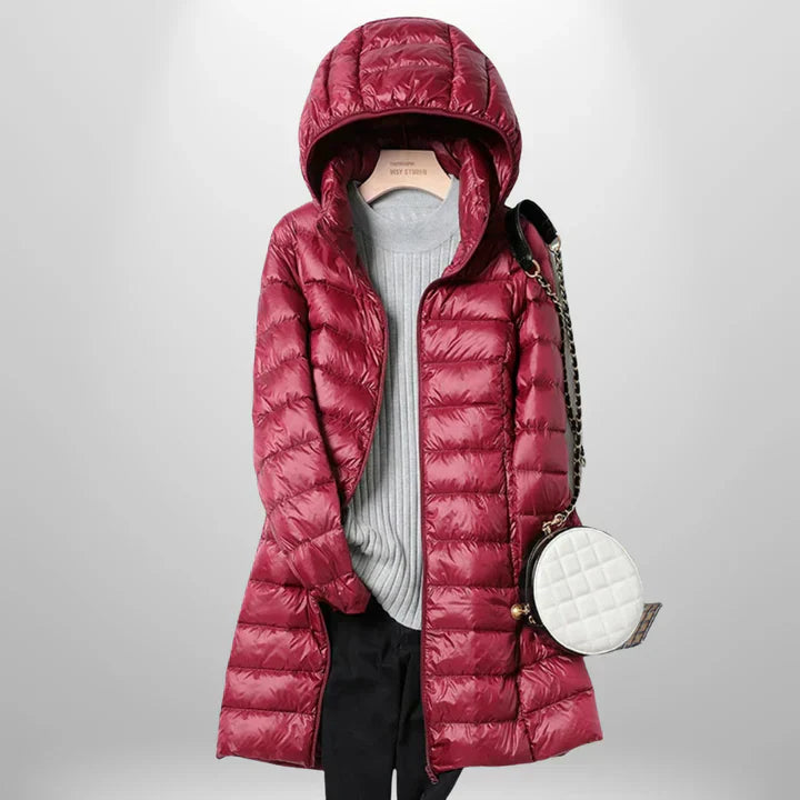 WW | Leichtgewicht mit Kapuze Pufferjacke Winterjacke für Damen