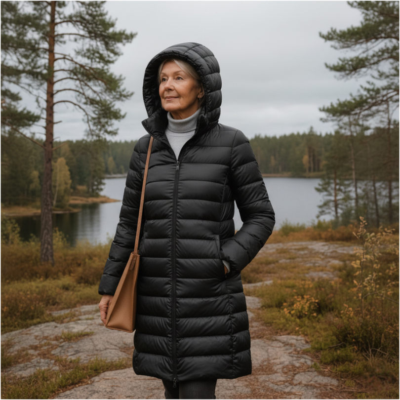 WW | Leichtgewicht mit Kapuze Pufferjacke Winterjacke für Damen