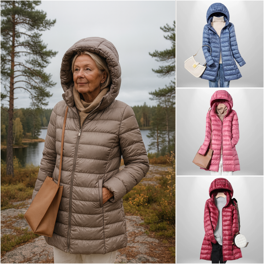 WW | Leichtgewicht mit Kapuze Pufferjacke Winterjacke für Damen