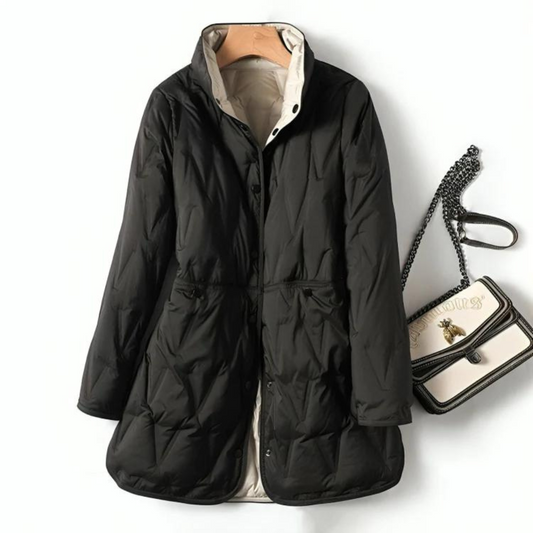 WW | Leichtgewicht Knopfverschluss Steppjacke Winterjacke für Damen