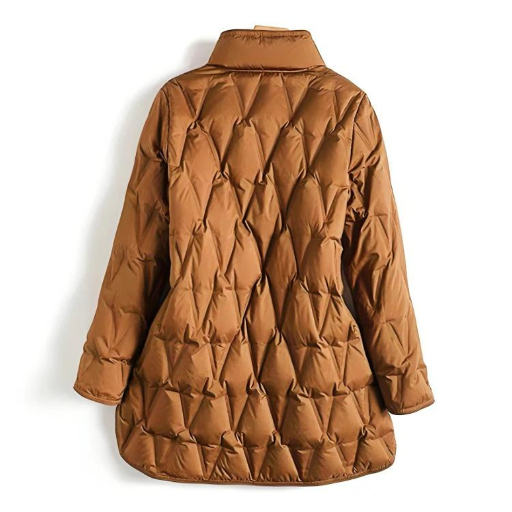 WW | Leichtgewicht Knopfverschluss Steppjacke Winterjacke für Damen