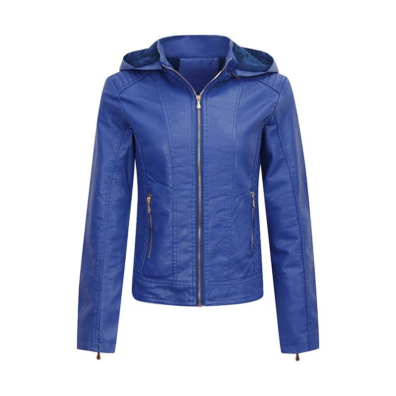 WW | PU Lederjacke mit Kapuze - Vielseitiges Design - Leicht & Stylish