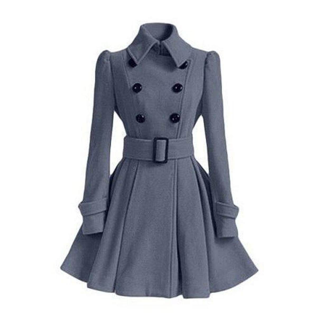 WW | Doppelreihiger Damen Windbreaker Trenchcoat