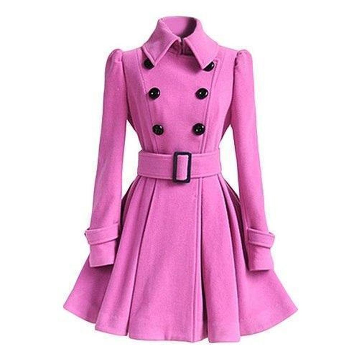 WW | Doppelreihiger Damen Windbreaker Trenchcoat