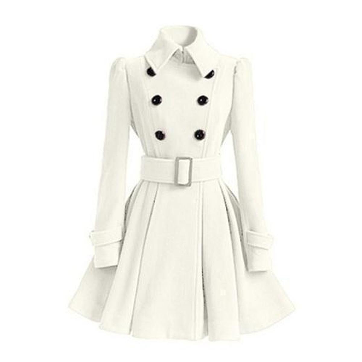 WW | Doppelreihiger Damen Windbreaker Trenchcoat