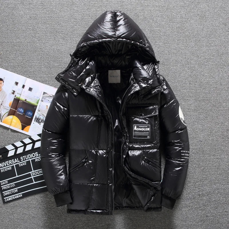 WW | Herren Winter Steppjacke mit Kapuze