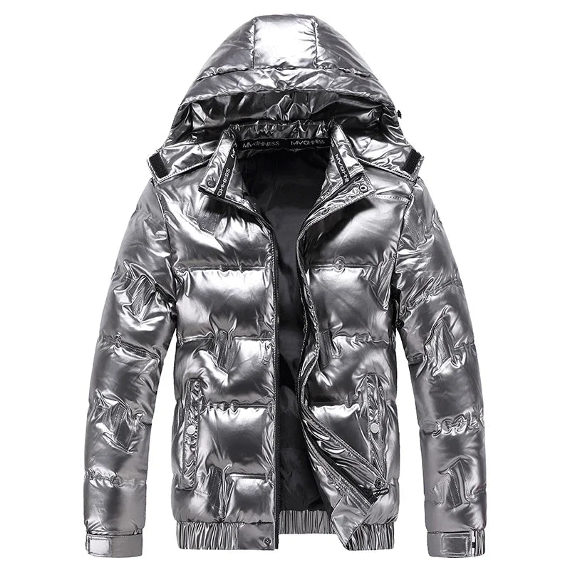 WW | Elegante Steppjacke mit Kapuze für Herren Winter