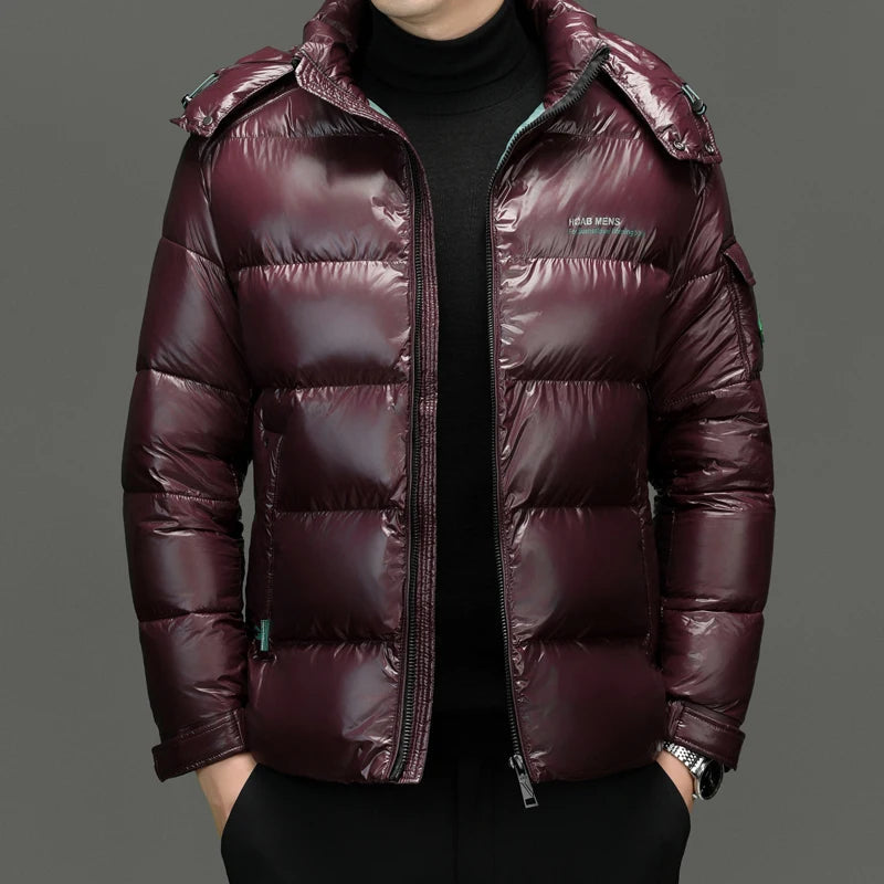 WW | Elegante Daunenjacke für Herren Mit langen Ärmeln