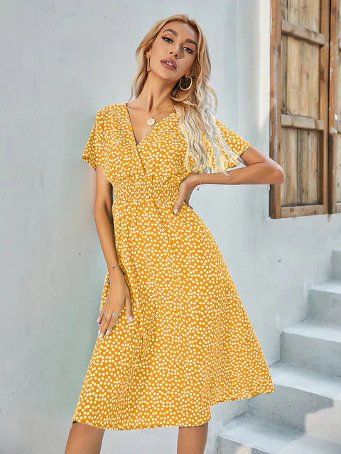 WW - Short-Sleeve A-Line Dress